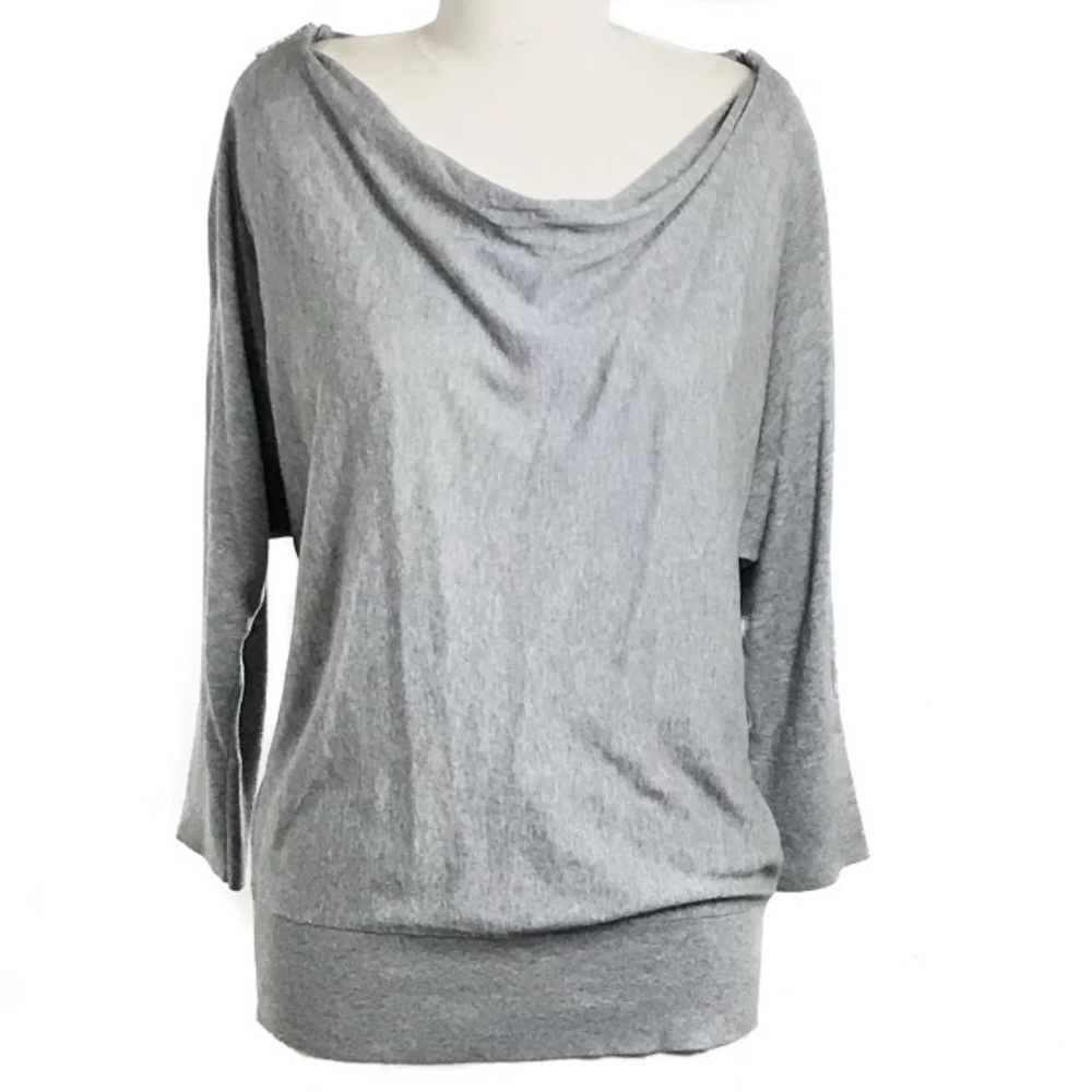 Michael Kors Cowl Batwig Sweater Zipper Shoulder